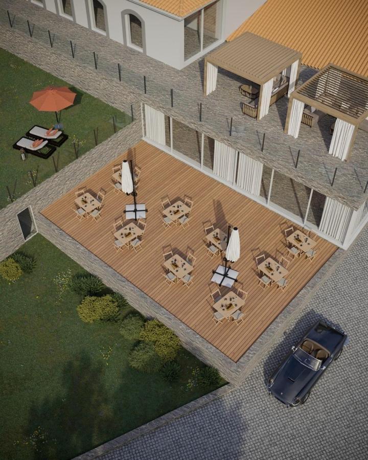 Douro Scala Hotel Mesao Frio Bagian luar foto 3D rendering of a patio